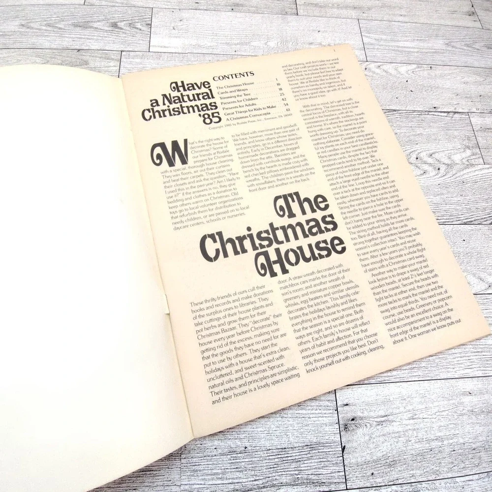 Have a Natural‎ Christmas 1985 Vintage Craft Booklet Patterns Retro DIY Hobbies